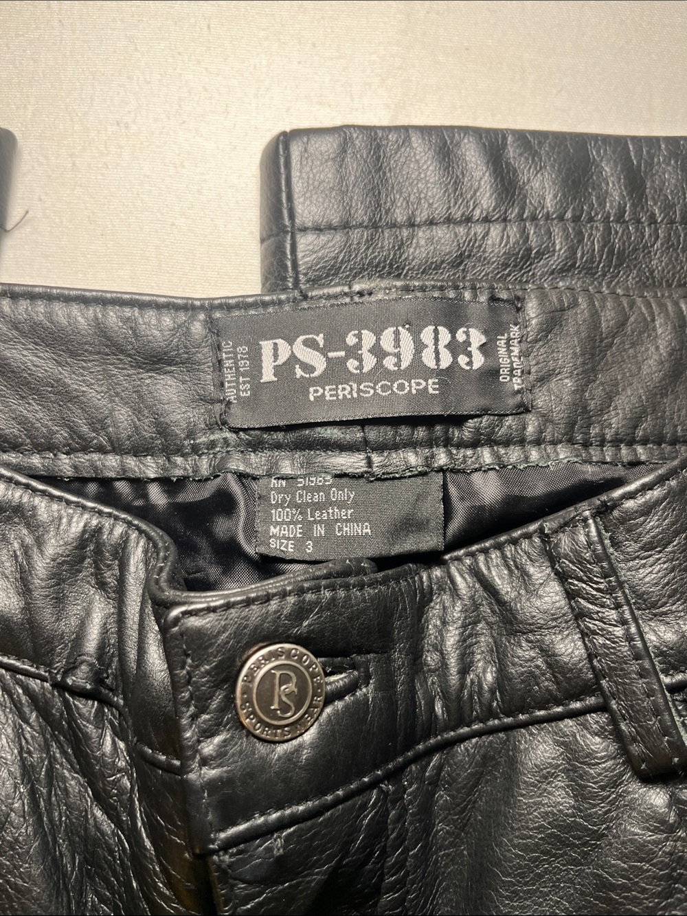 Periscope Sports Wear Leather Pants
